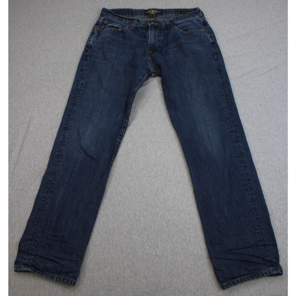 Lucky Brand Jeans Mens 32x32 Blue 221 Original Straight Fit Cotton Denim